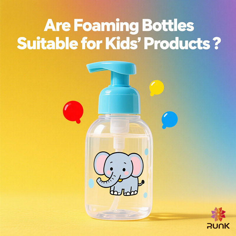 ¿Son las botellas de espuma adecuadas para productos para niños?