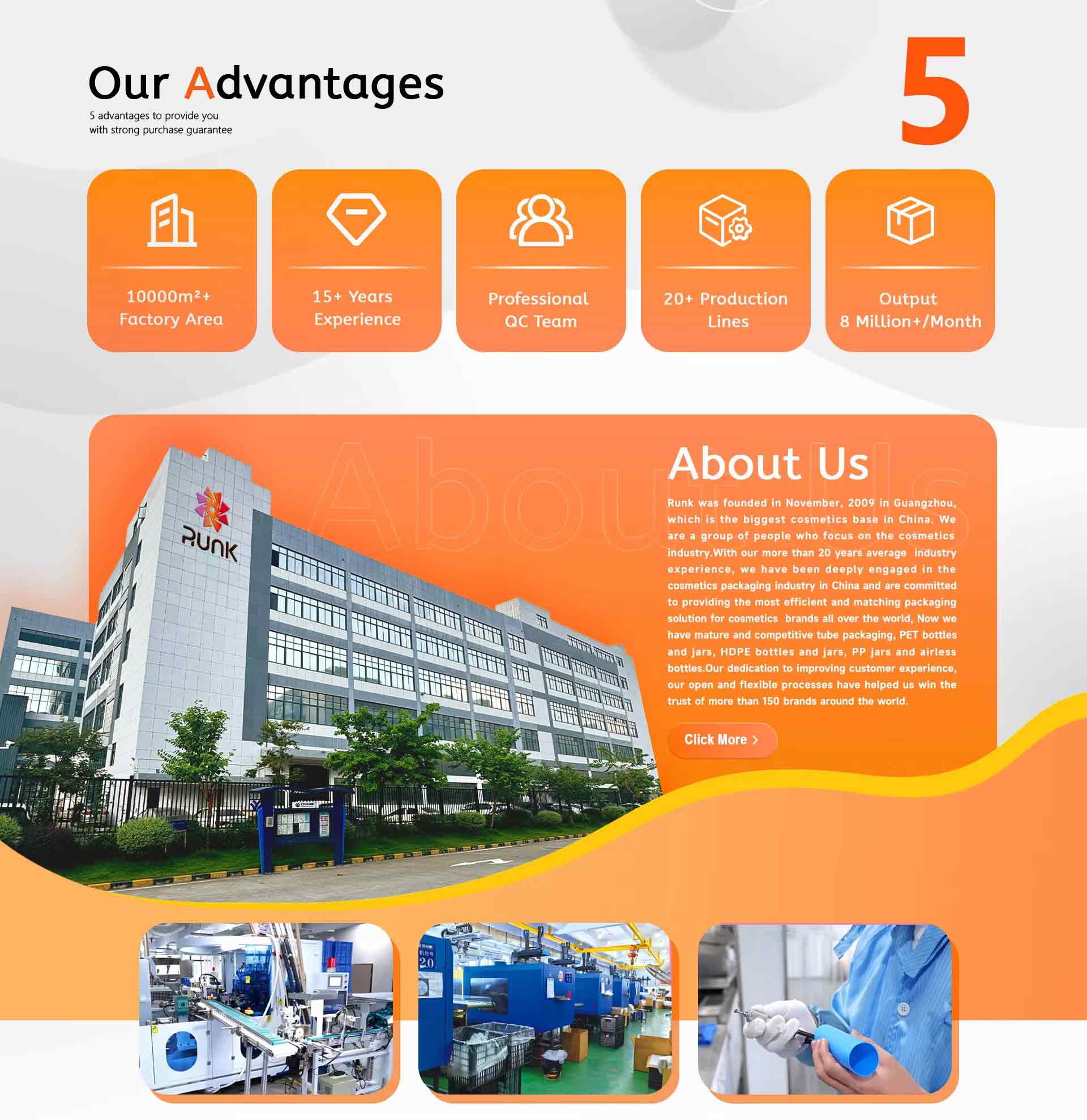 Runk cosmetic packaging bottles for lady makeup Runk cosmetic packaging bottles for lady makeup